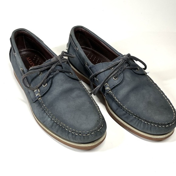 Allen Edmonds Shoes Mens 11 D Leather Boat Shoe Loafer‎ Casual Slip On FORCE 10 - Picture 1 of 11